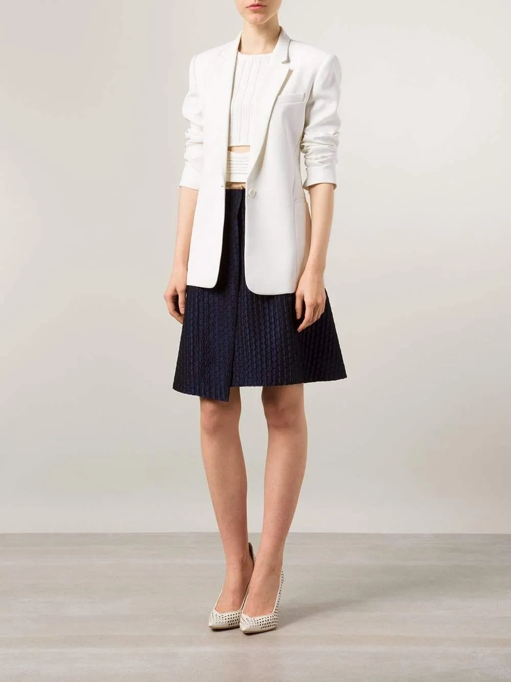 Textured Wrap Skirt