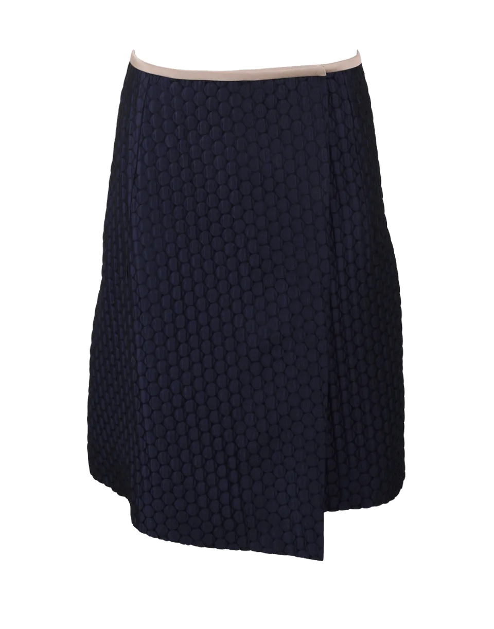 Textured Wrap Skirt