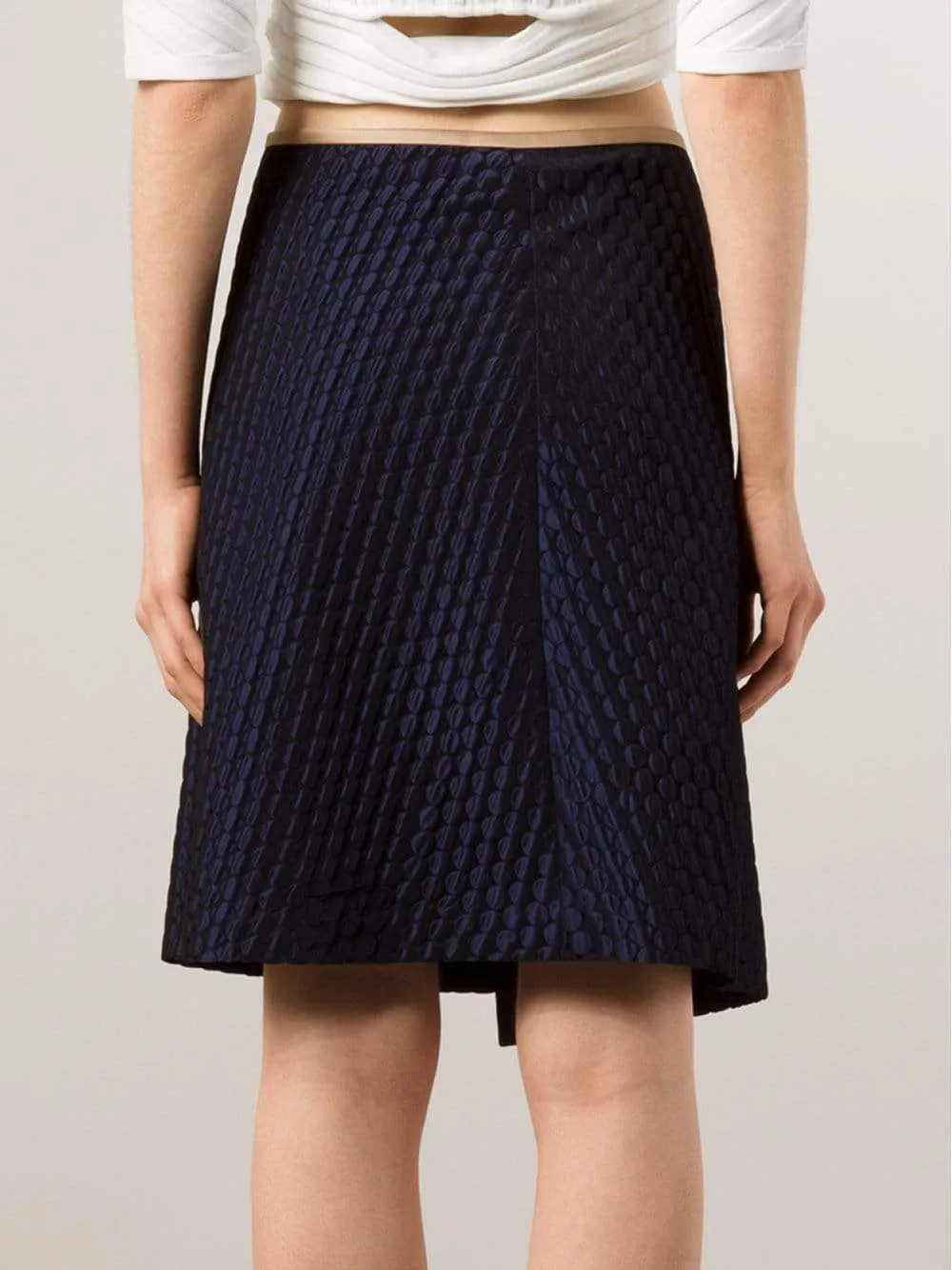 Textured Wrap Skirt