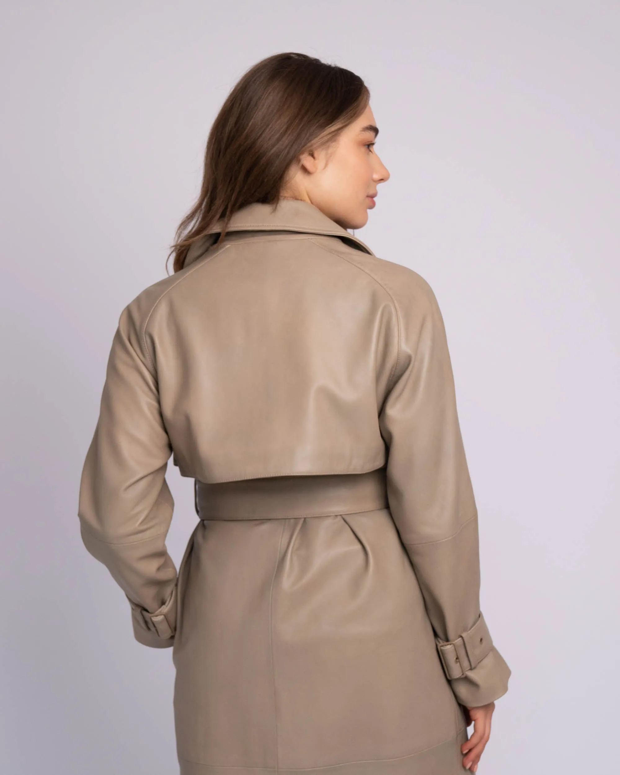 Venice | Leather Trench Coat