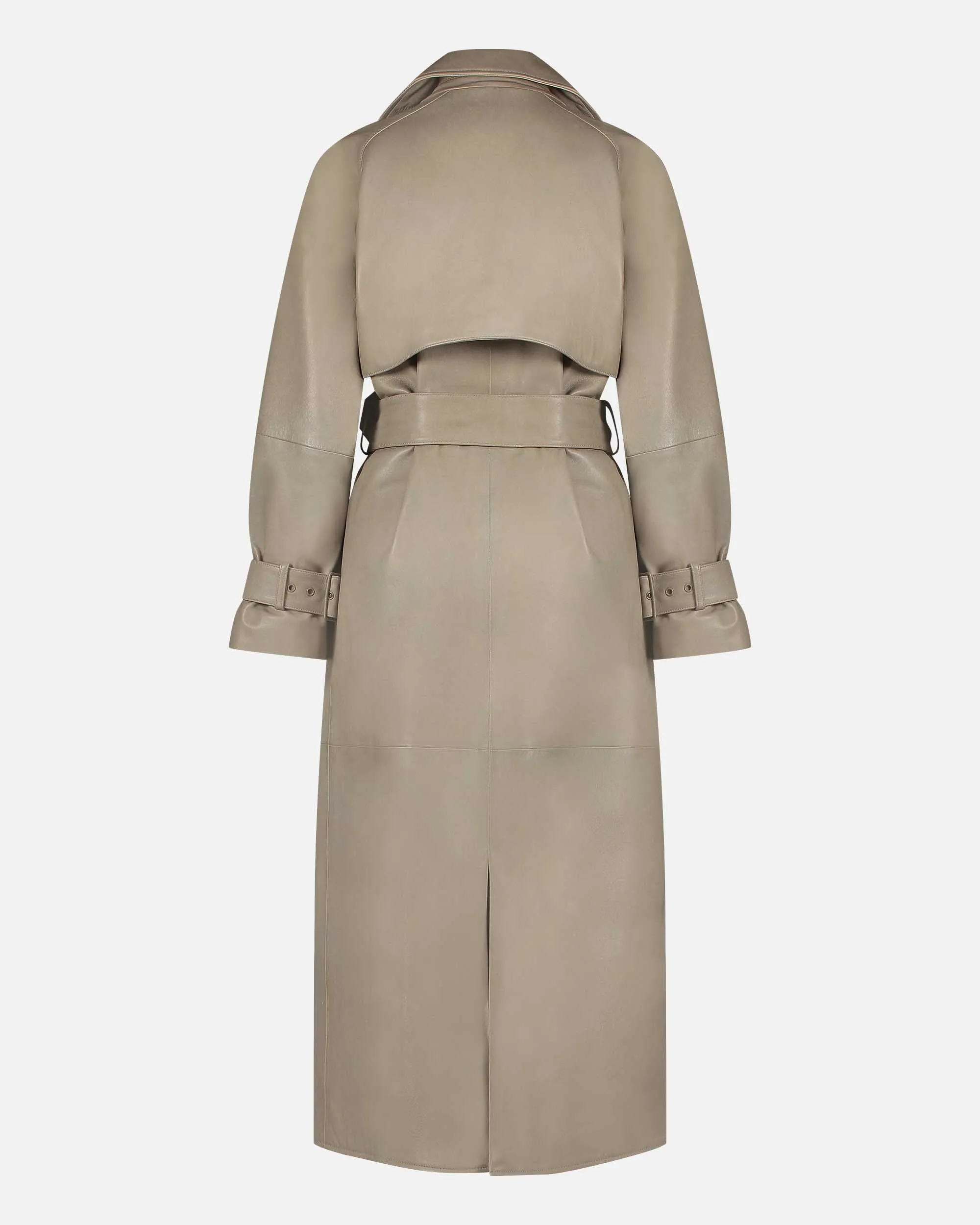 Venice | Leather Trench Coat