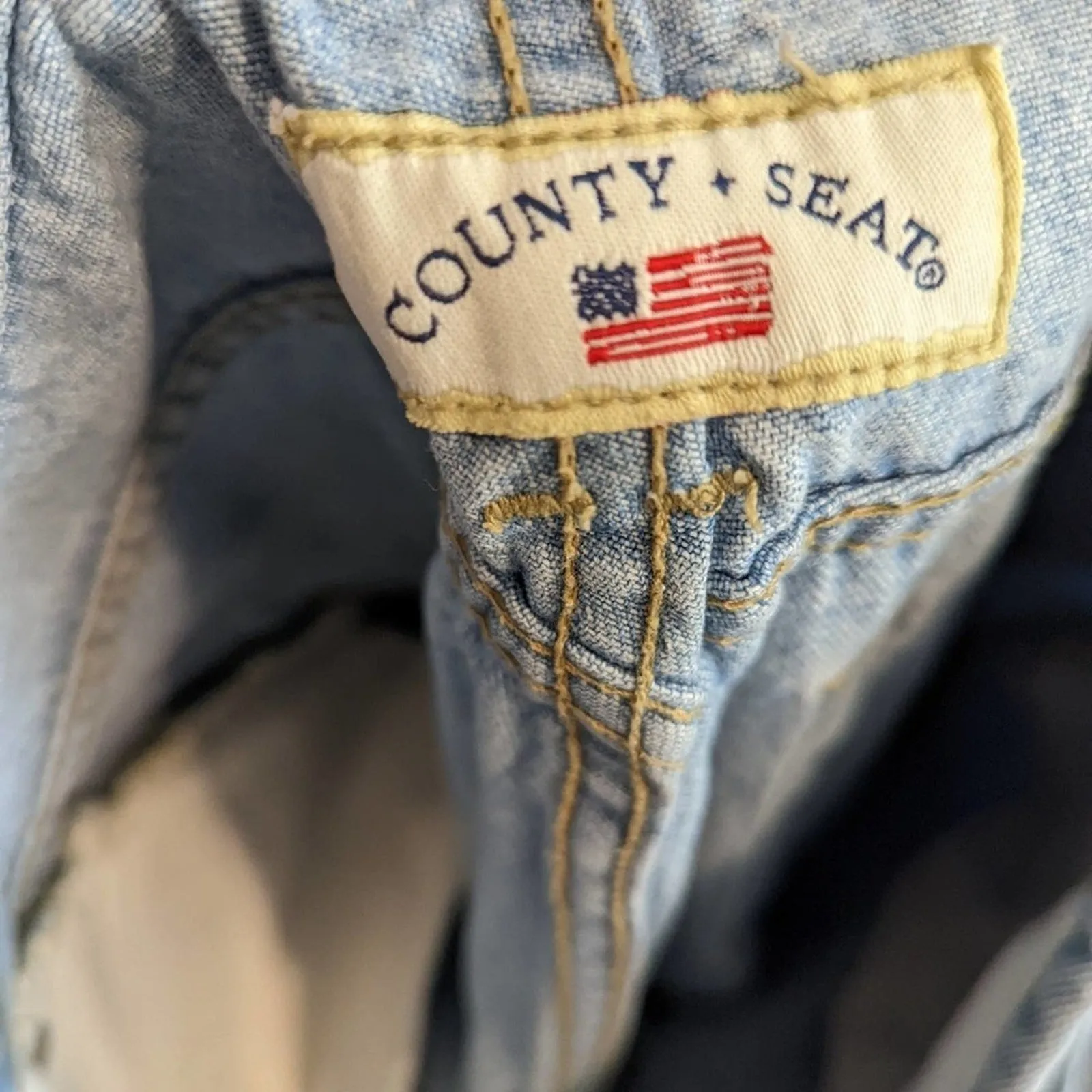 Vintage County Seat High Rise Button Fly Jean 7/8