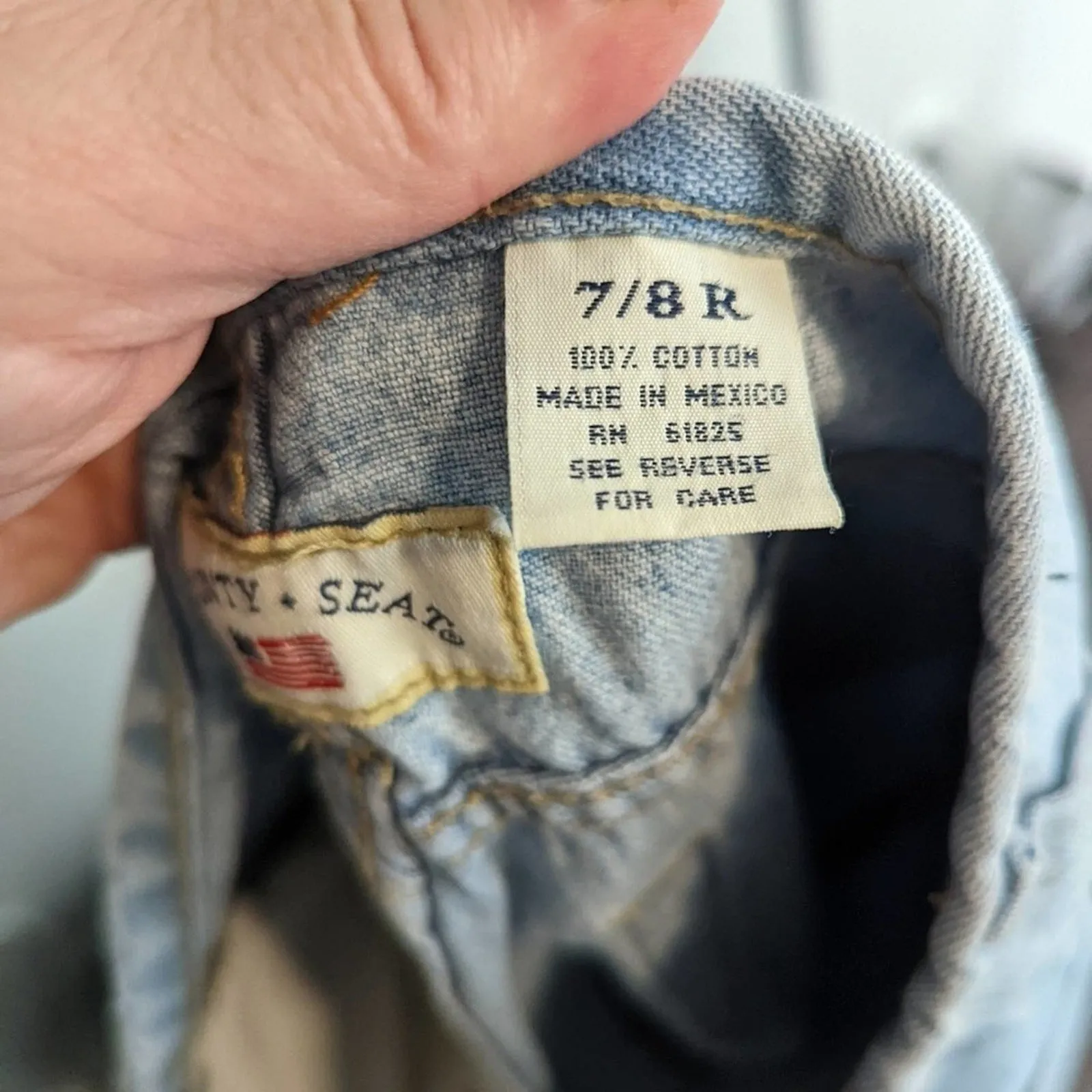 Vintage County Seat High Rise Button Fly Jean 7/8