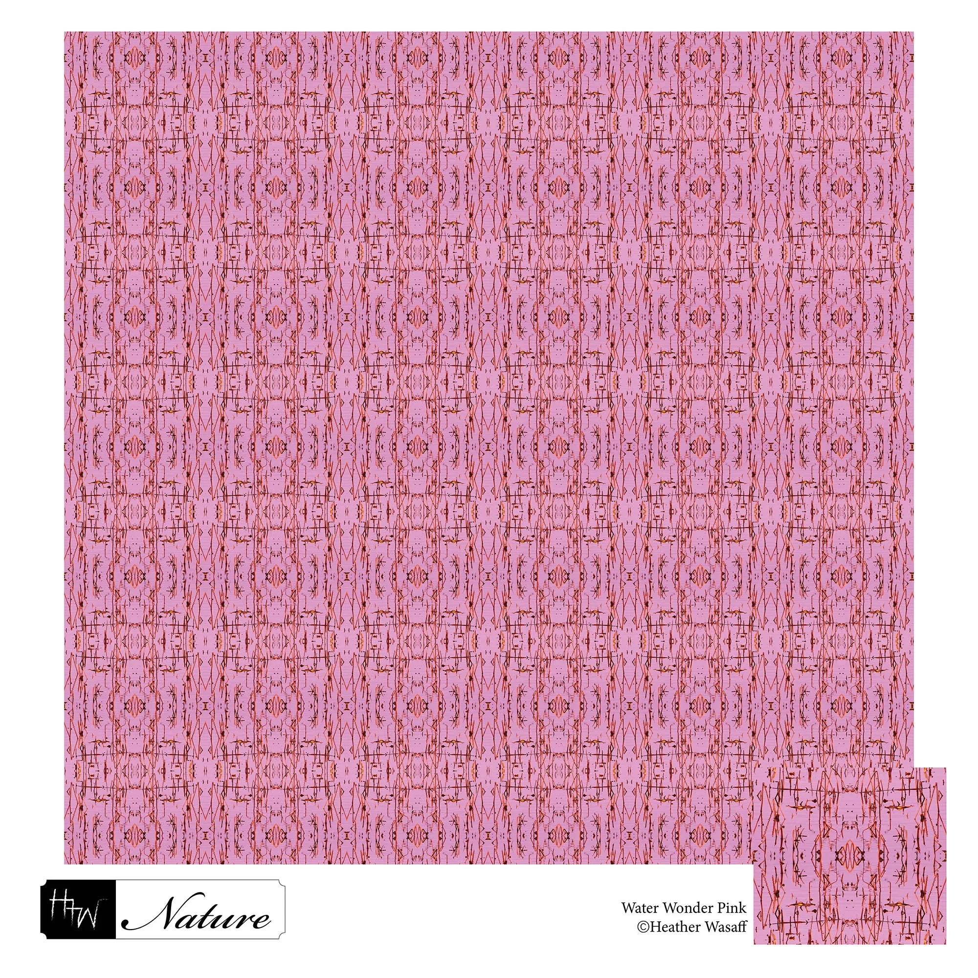 Water Wonder Pink Midi Skirt