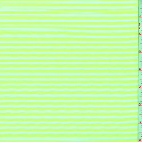 White/Neon Lime Stripe T-Shirt Knit Fabric